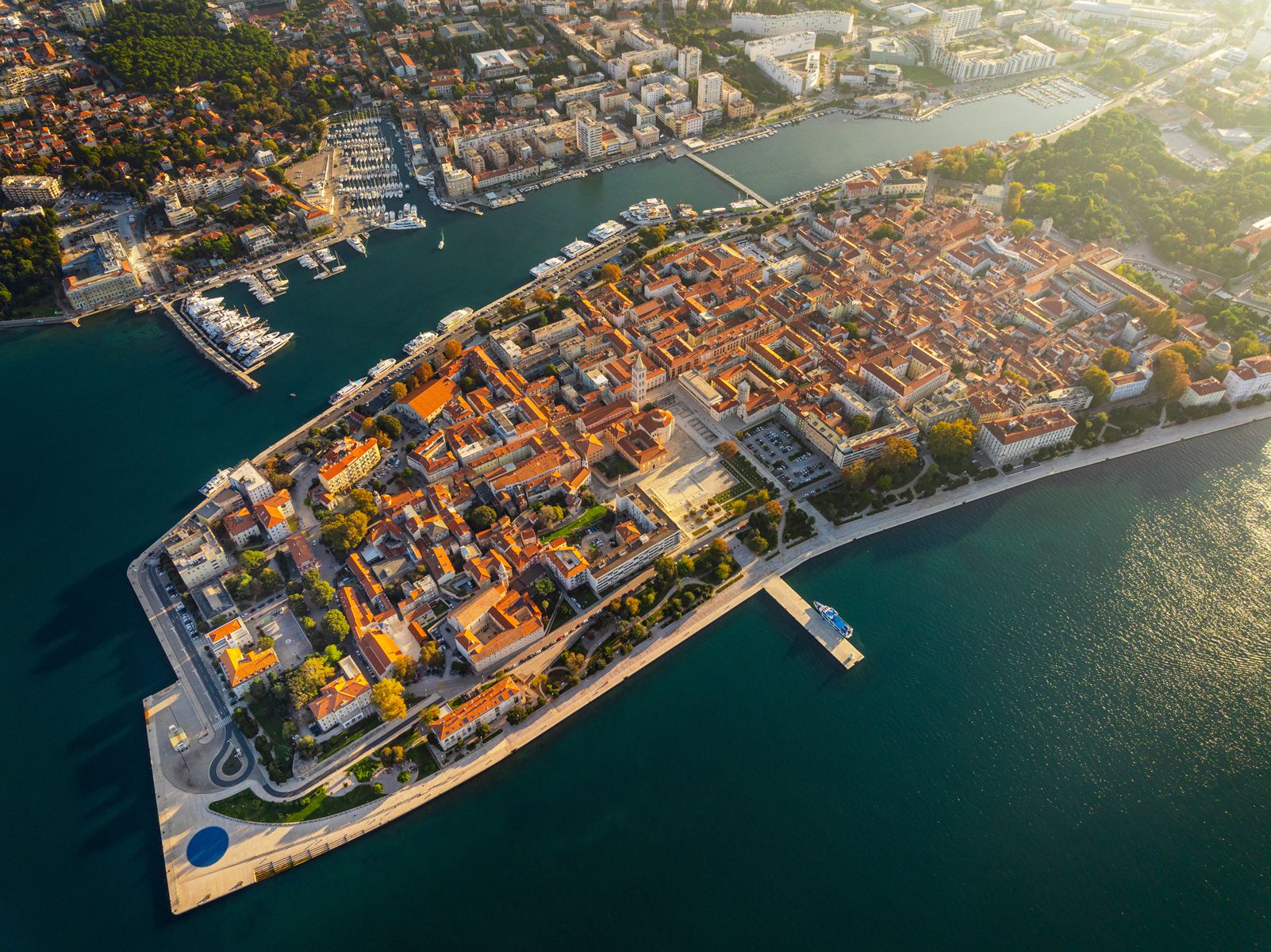 Zadar Aerial View, Photo Credit BY HYATT REGENCY ZADAR