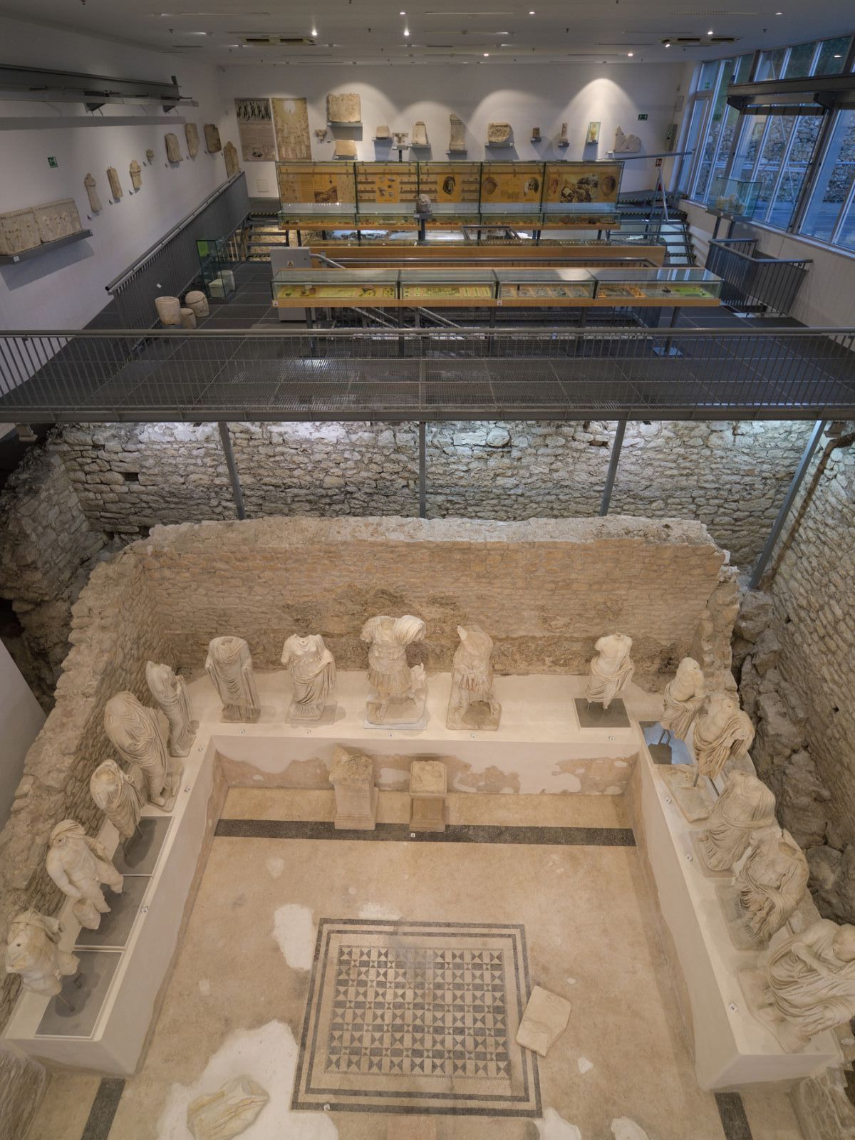 Narona Museum - Temple from the upper gallery, Narona Museum, photo credit by Narona Museum