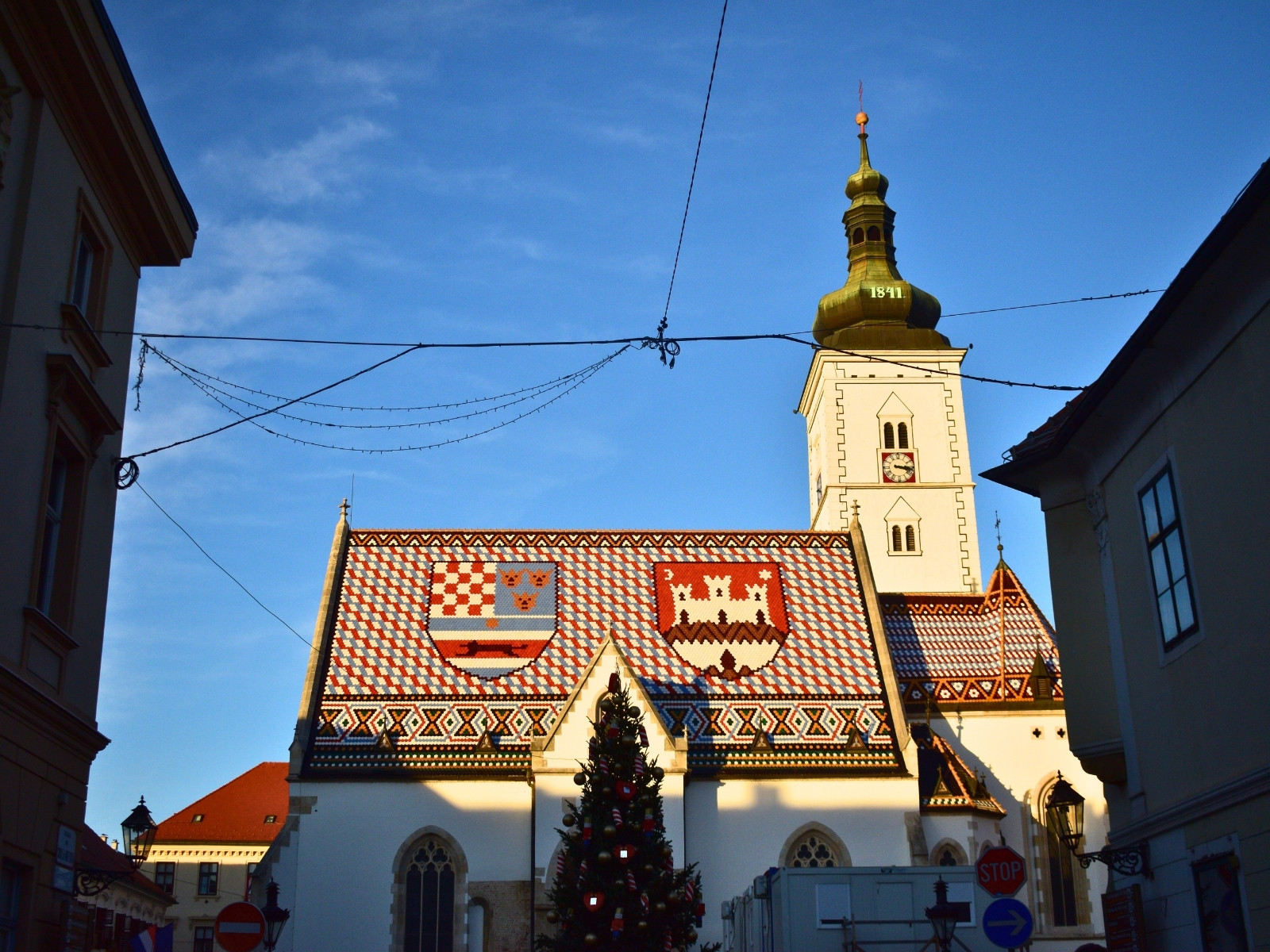 St. Mark's Church at Xmas, Zagreb, 2025, photo by Pauline Longeon