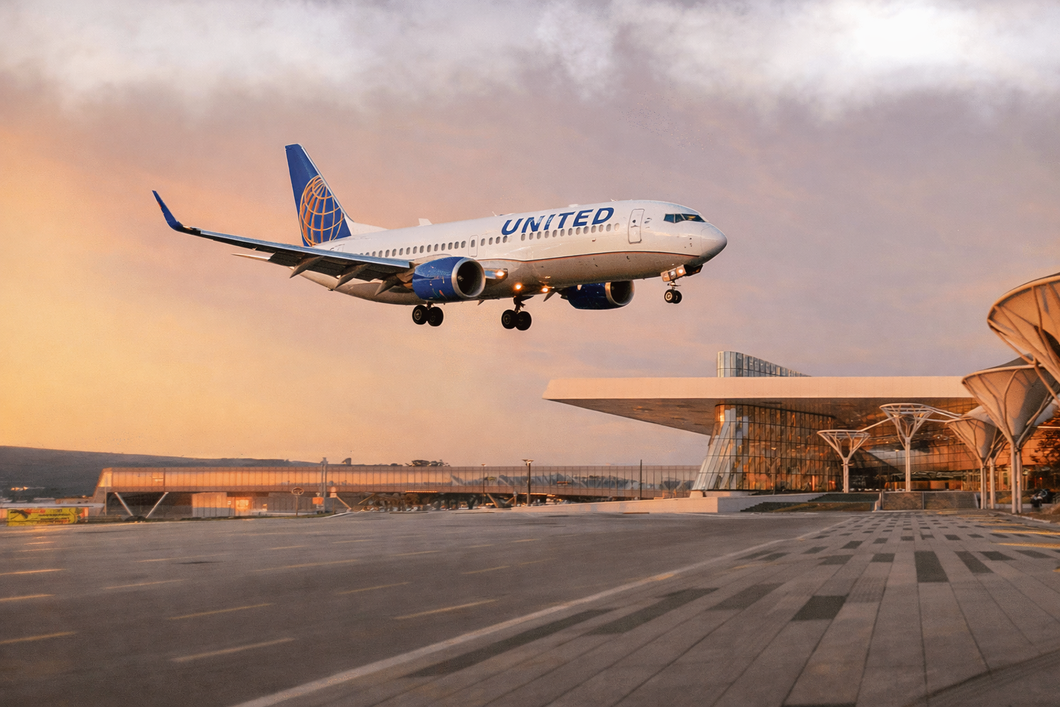 United Airlines Plane, Image generated by AI