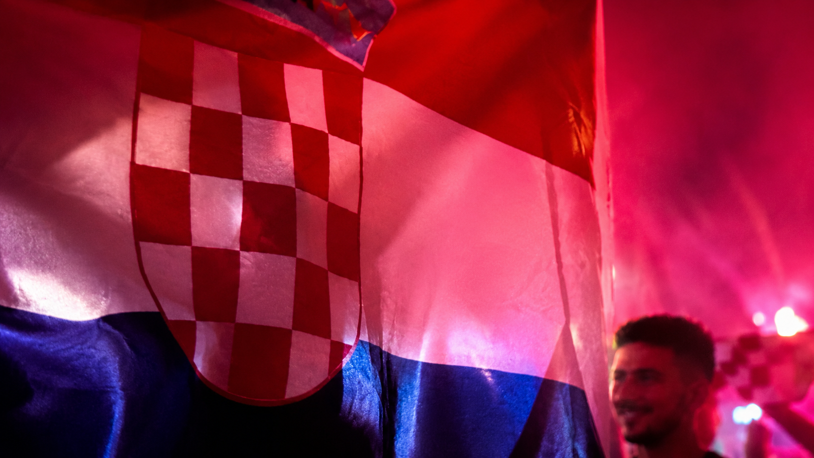 The Atmosphere during the football match at World cup