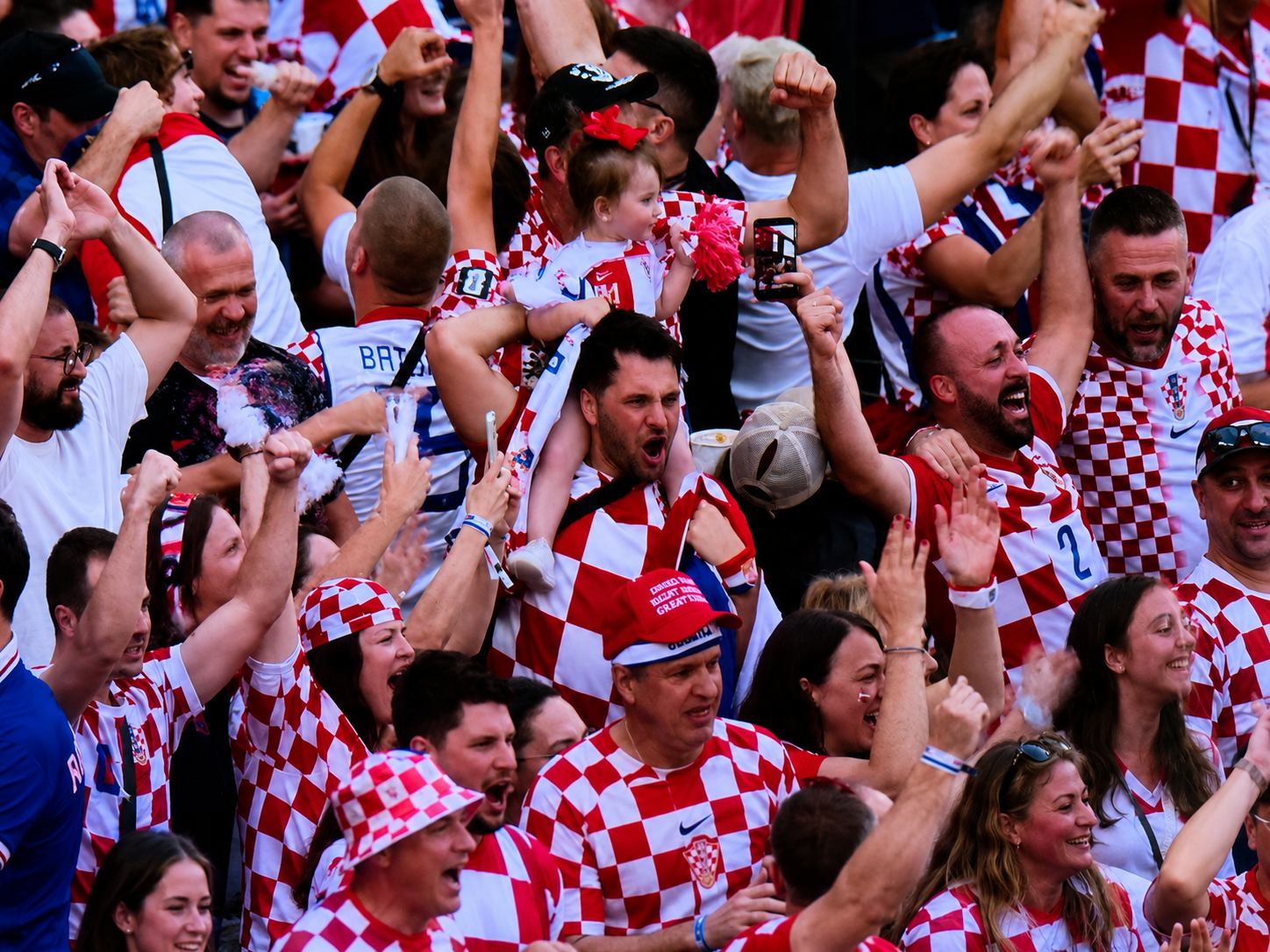 The Atmosphere during the football match at World cup