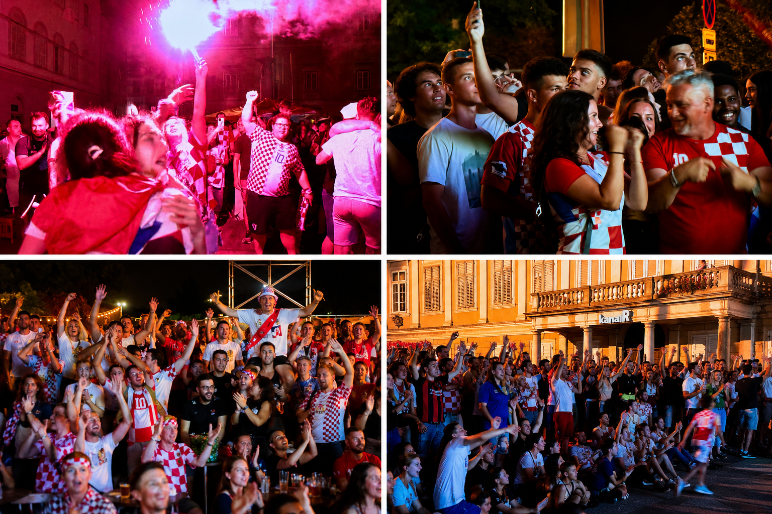 The Atmosphere during the football match at World cup