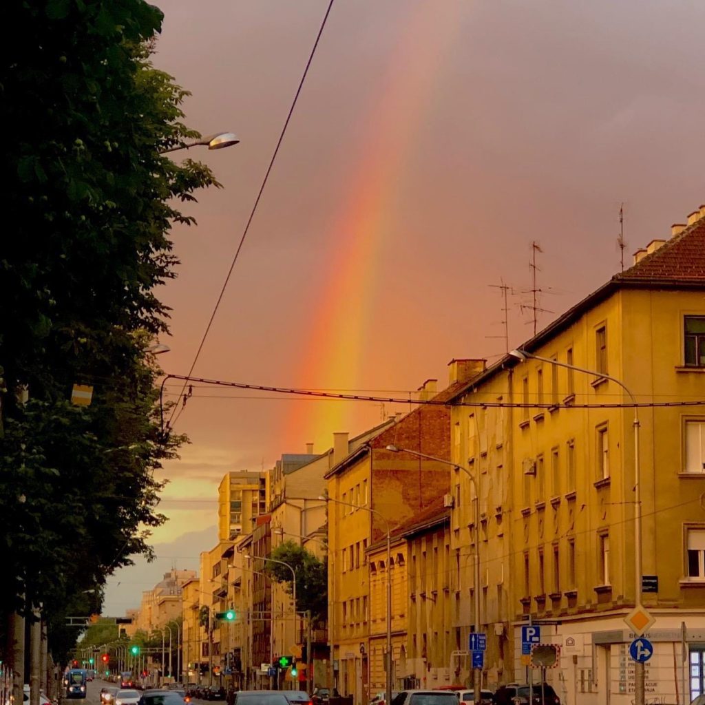 Rainbow, Zagreb, by Matko, photo credit by M.Švarc