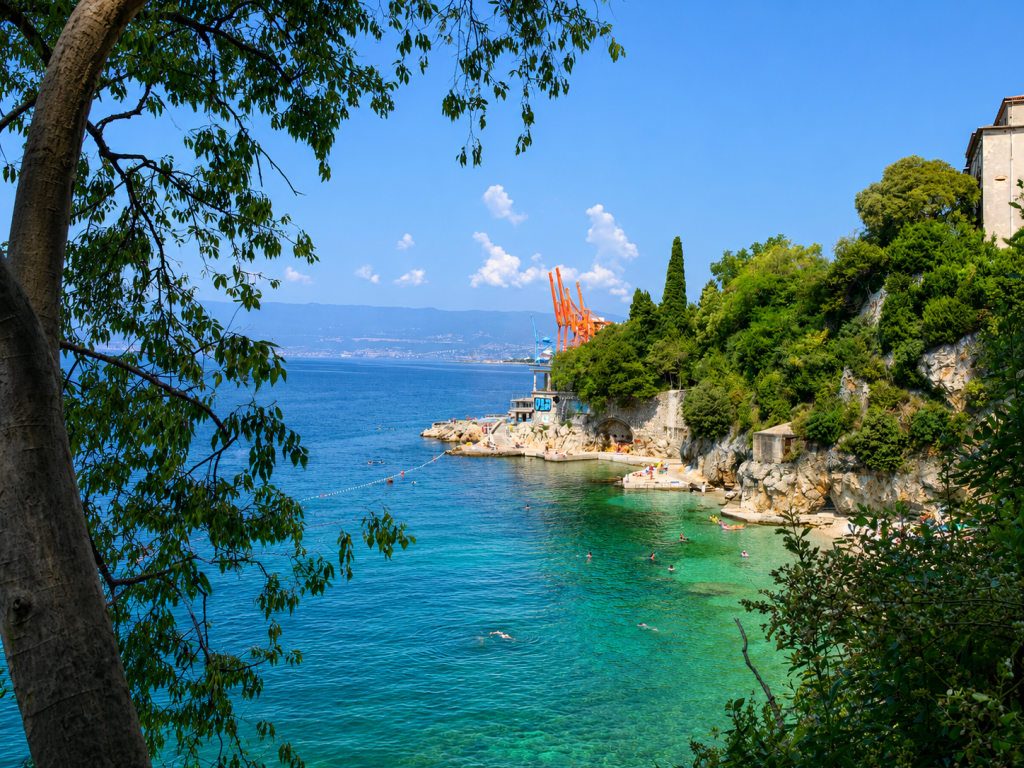 Hidden beach, Rijeka, photo credit by Fiona Flechel
