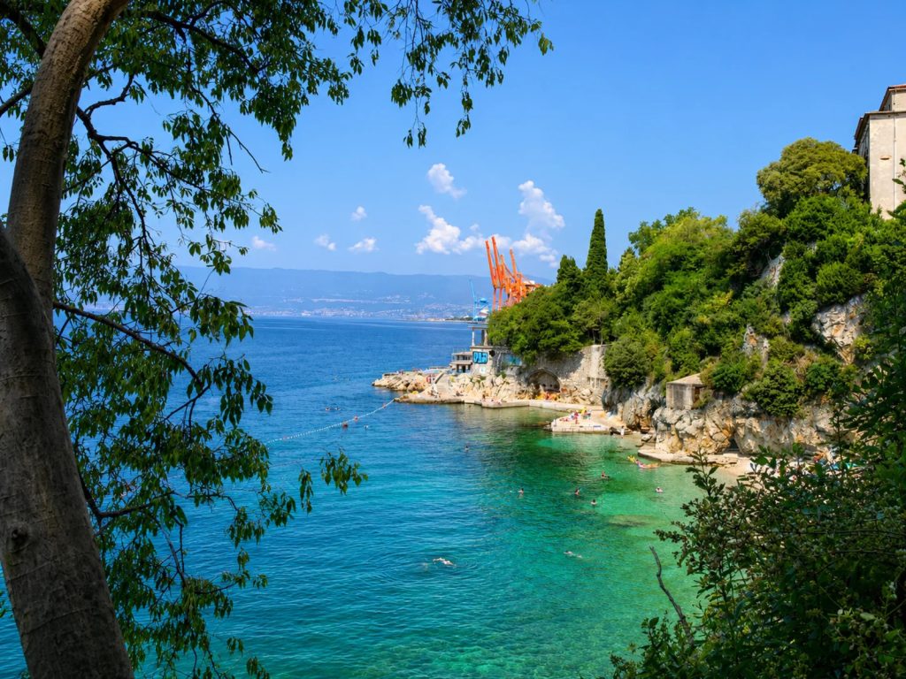 Hidden beach, Rijeka, photo credit by Fiona Flechel